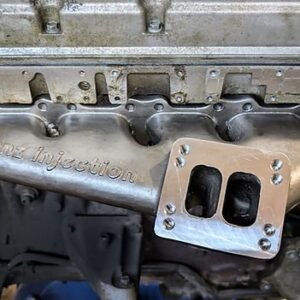 Alternative view of OM606 Stainless Twin-Scroll Exhaust Manifold